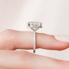 Oval Pave Engagement Ring