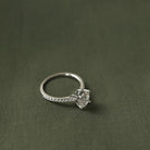 Pavé Moissanite Engagement Ring