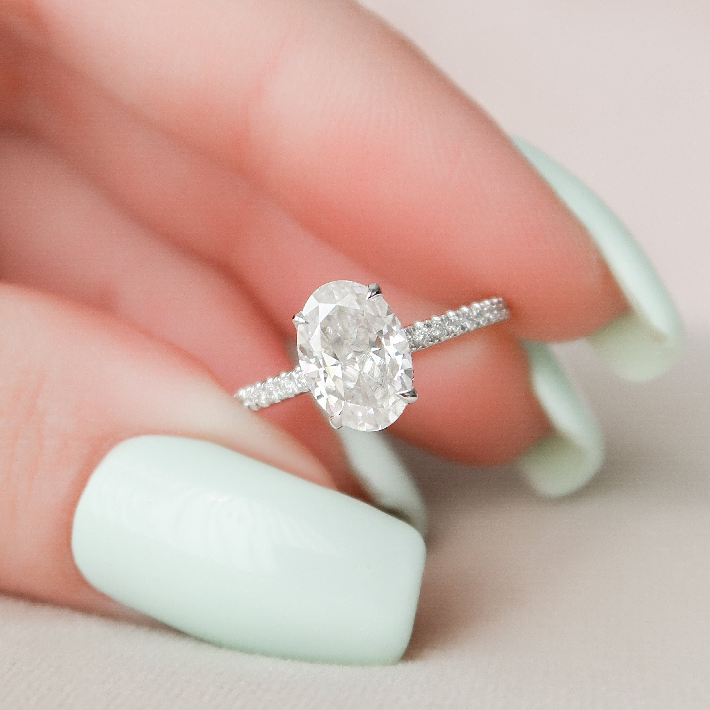 1.50CT Moissanite Engagement Ring
