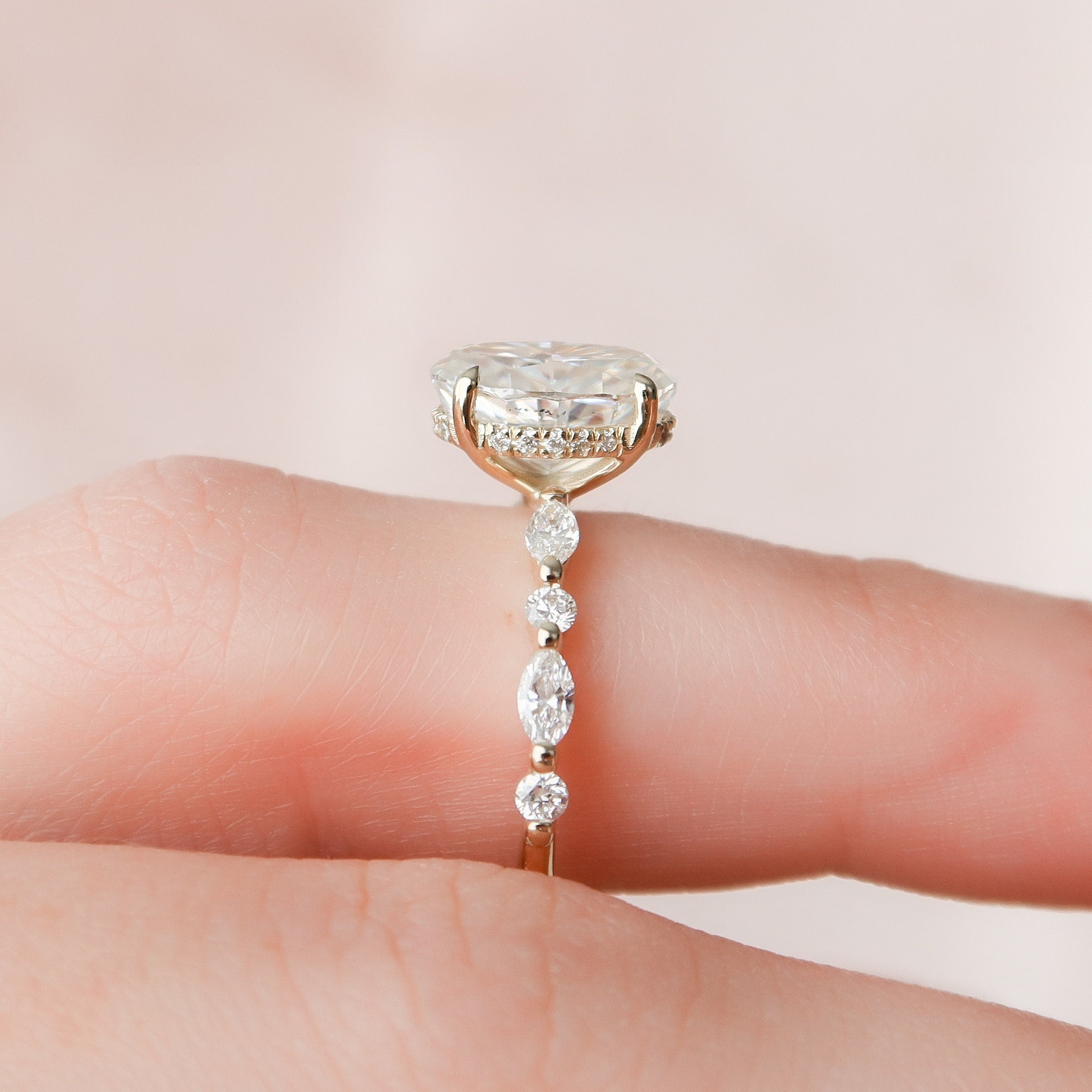 1.50CT Moissanite Engagement Ring