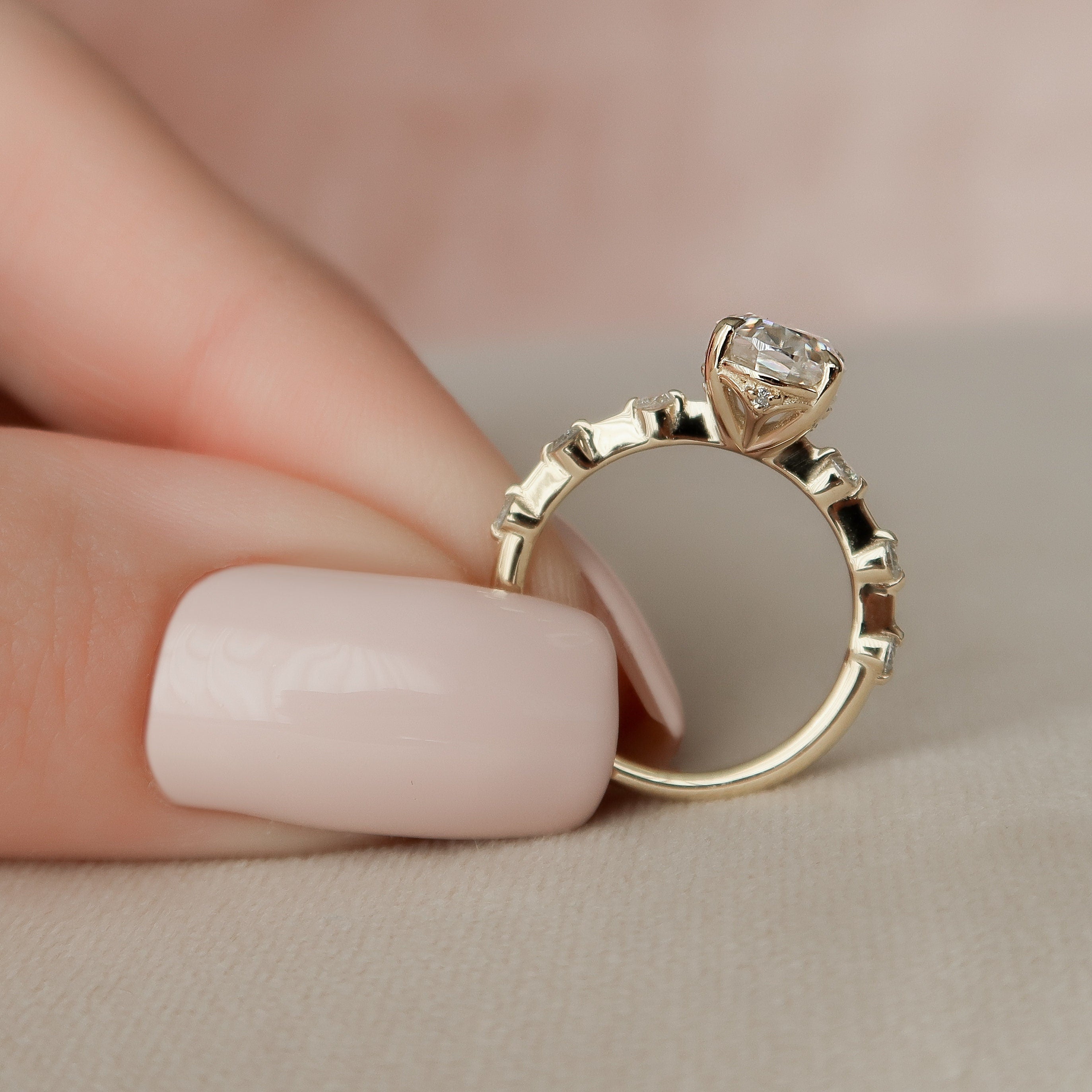 Oval Bridal Ring
