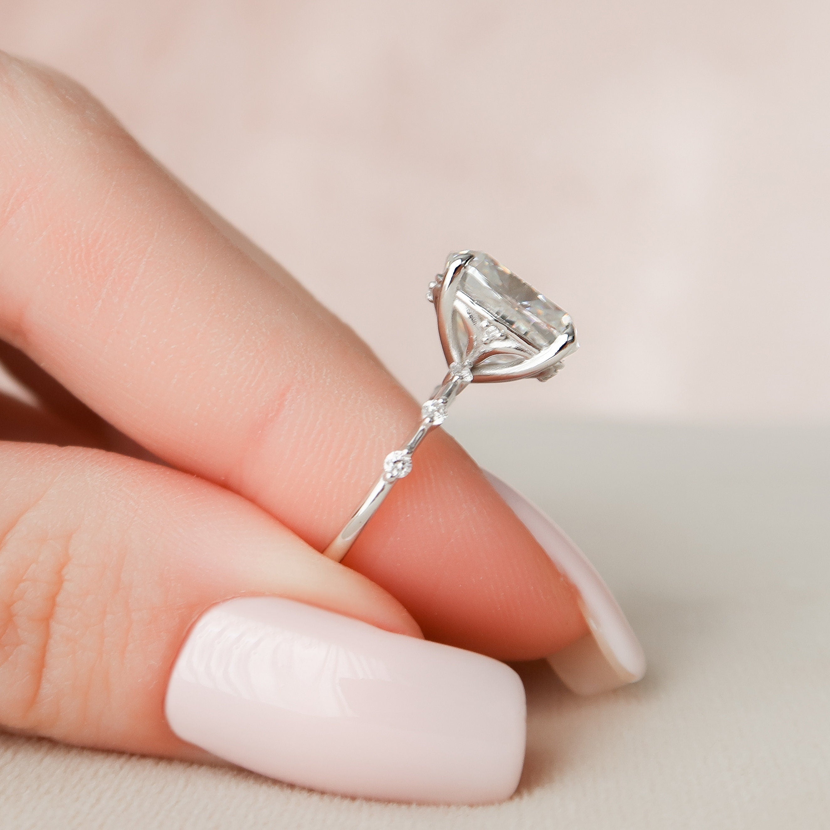 Channel Set Engagement Ring
