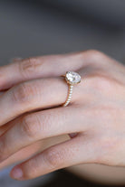 Modern Hidden Halo Ring