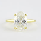 Oval Cut Moissanite Engagement Ring