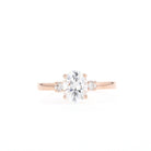 1.20CT Oval Three Stone Moissanite Diamond Engagement Ring