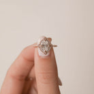 Oval Vintage Halo Moissanite Ring