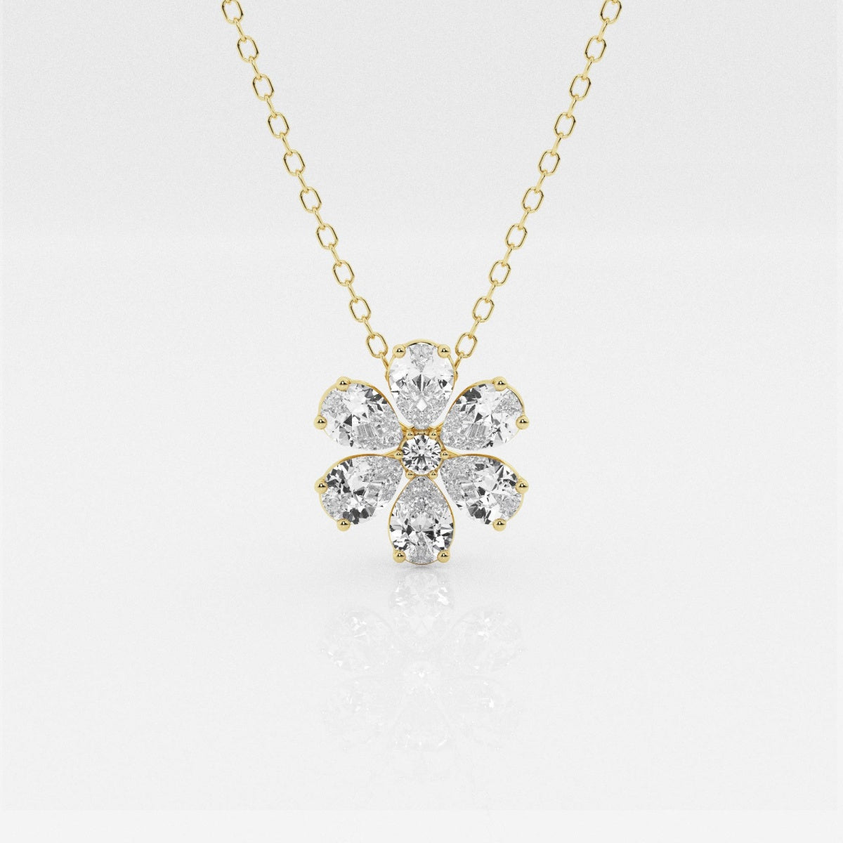 0-93-tcw-round-pear-moissanite-diamond-flower-pandant-necklace