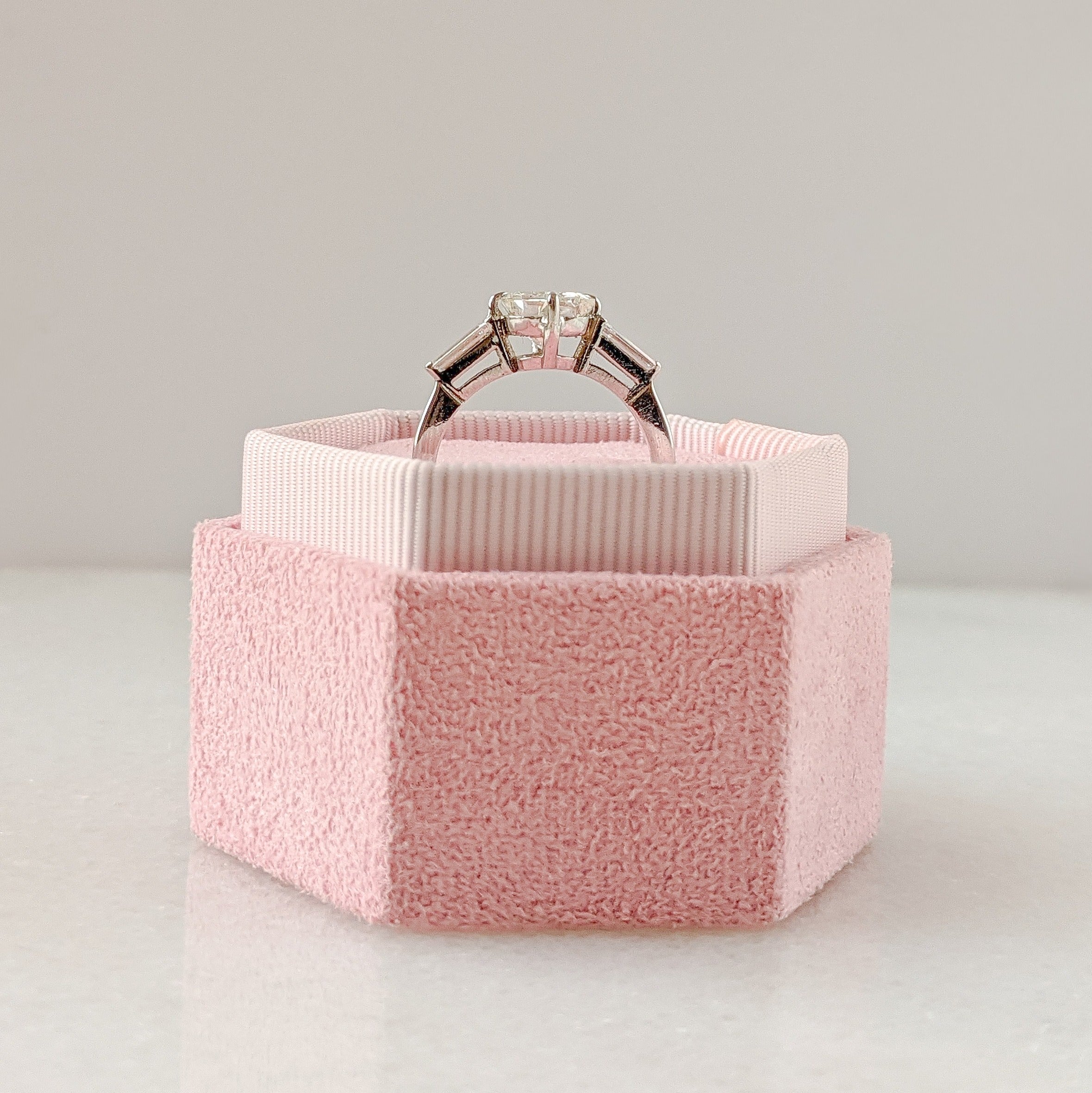 2.02CT Radiant Three Stone Moissanite Diamond Engagement Ring For Her