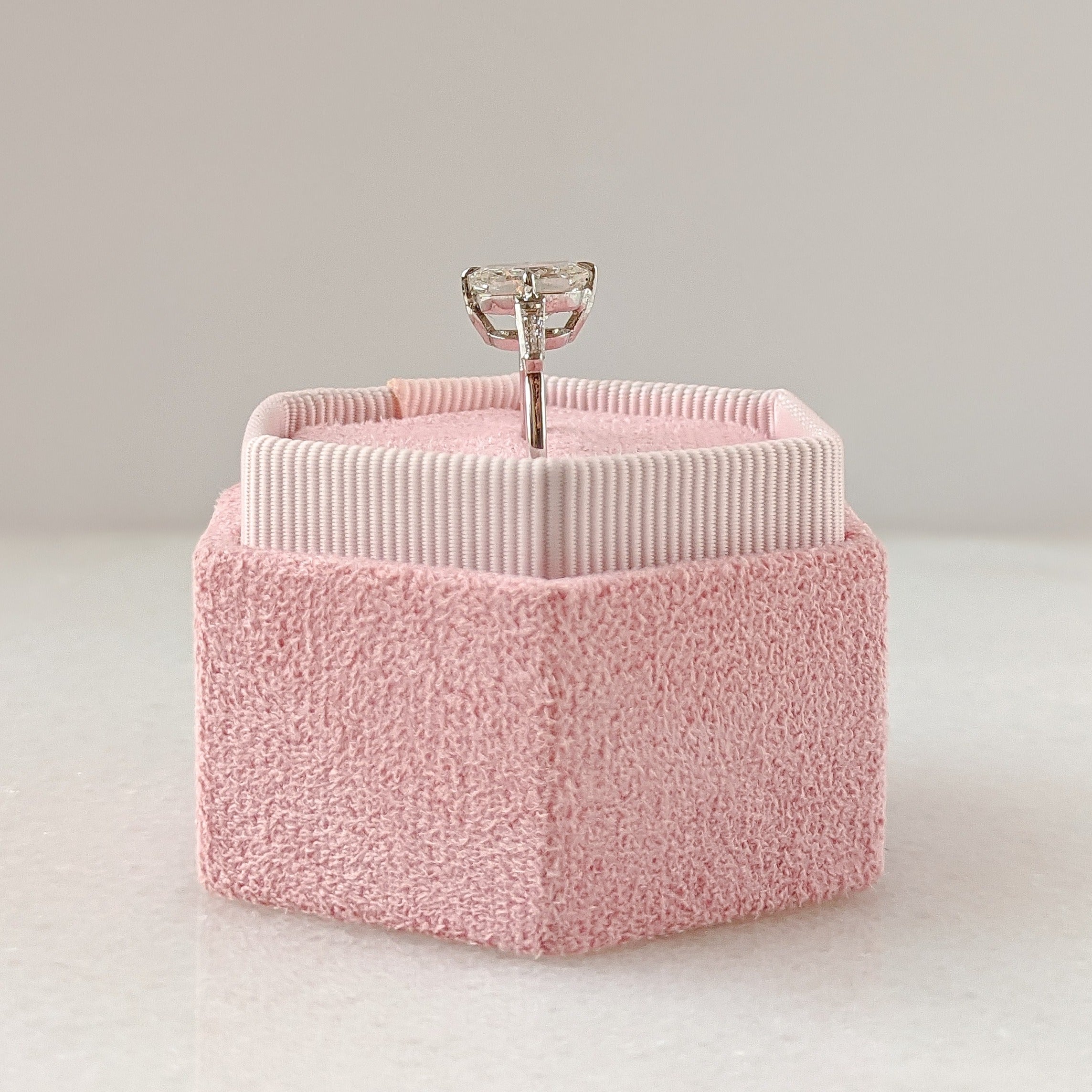 2.02CT Radiant Three Stone Moissanite Diamond Engagement Ring For Her