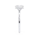 Cushion Cut Moissanite Ring
