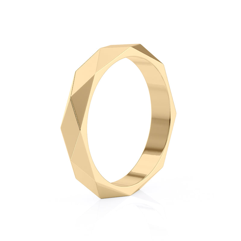 Pattern Wedding Stacking Band