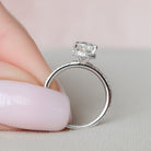 Hidden Halo Engagement Ring