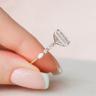 Emerald Moissanite Ring