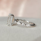 Pave Band Engagement Ring