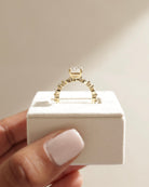 Pave Setting Moissanite Ring