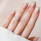 Pear Cut Moissanite Engagement Ring