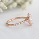 Pear Moissanite Engagement Ring
