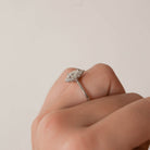 Pear Solitaire Moissanite Ring