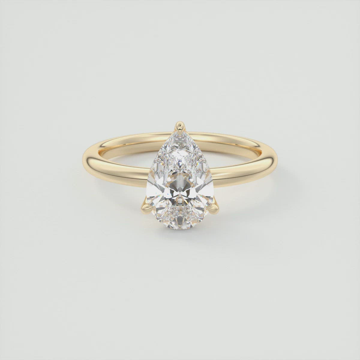 Pear Bridal Ring
