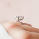Pear Moissanite Diamond Ring