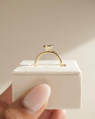 Pear Shaped Moissanite Ring