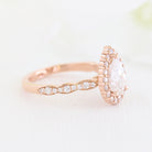 Pear Shape Moissanite Ring