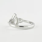 14K White Gold Moissanite Ring