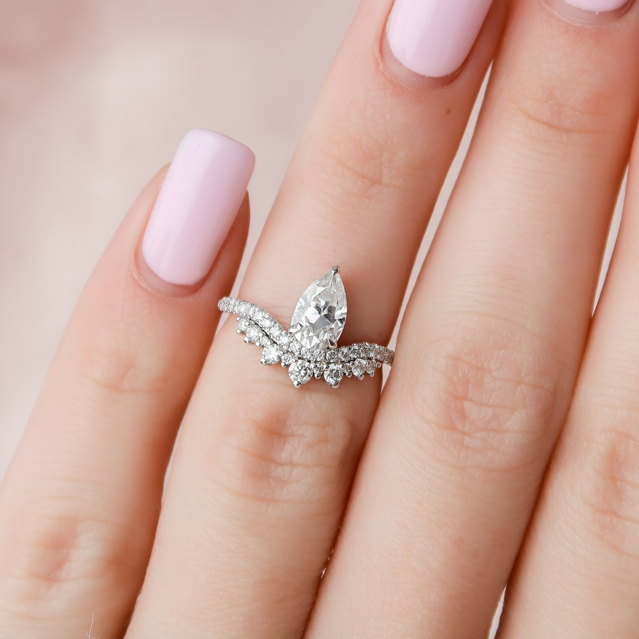Moissanite Diamond Ring