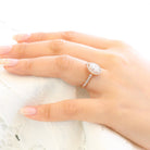 Pear Moissanite Engagement Ring