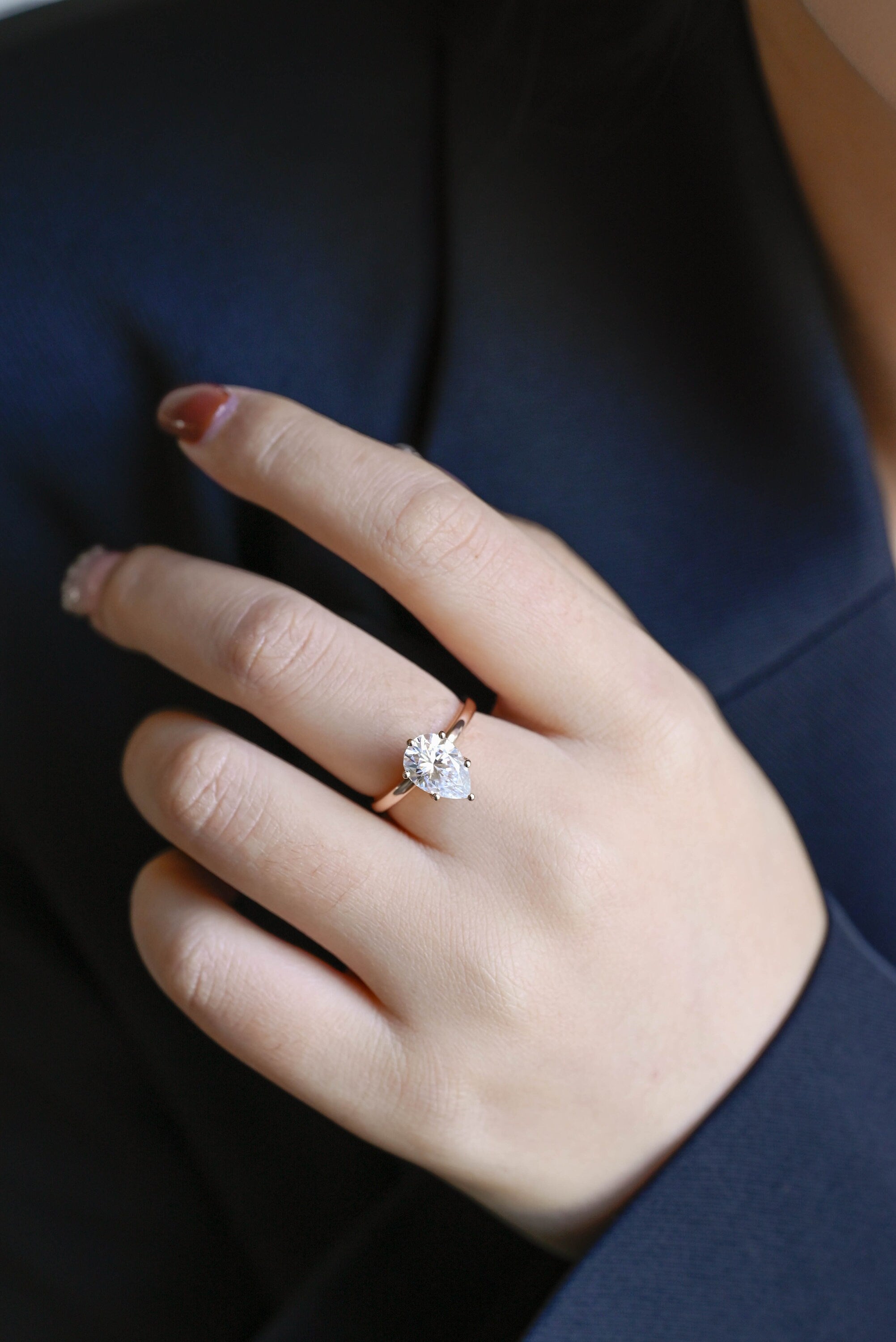 Pear Engagement Ring for Women