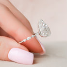 Pear Shape Moissanite Ring