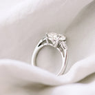 Pear Moissanite Engagement Ring