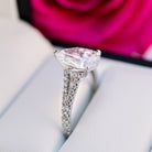 Pear Moissanite Engagement Ring