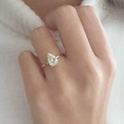 Moissanite Solitaire Engagement Ring