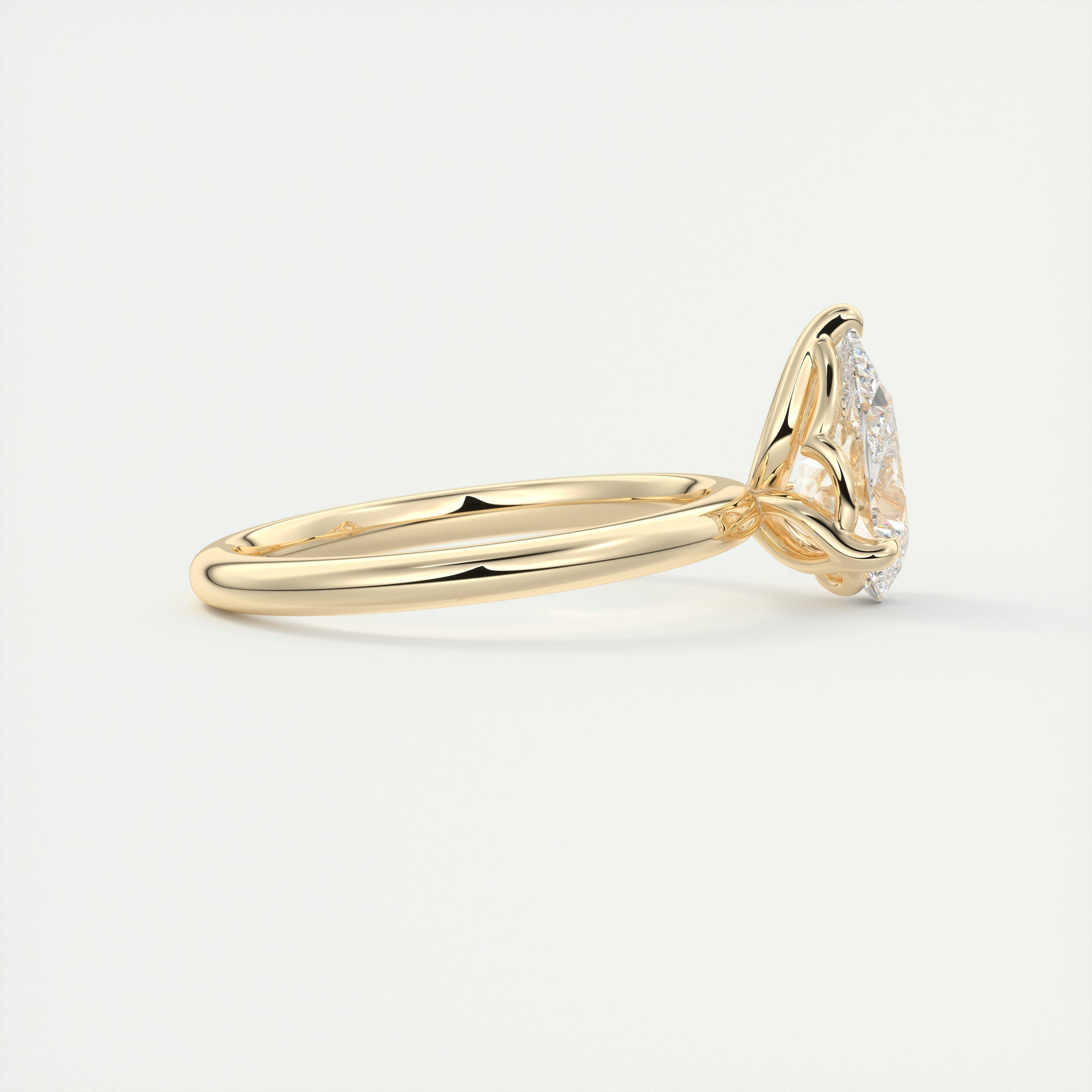 Three Prong Moissanite Ring