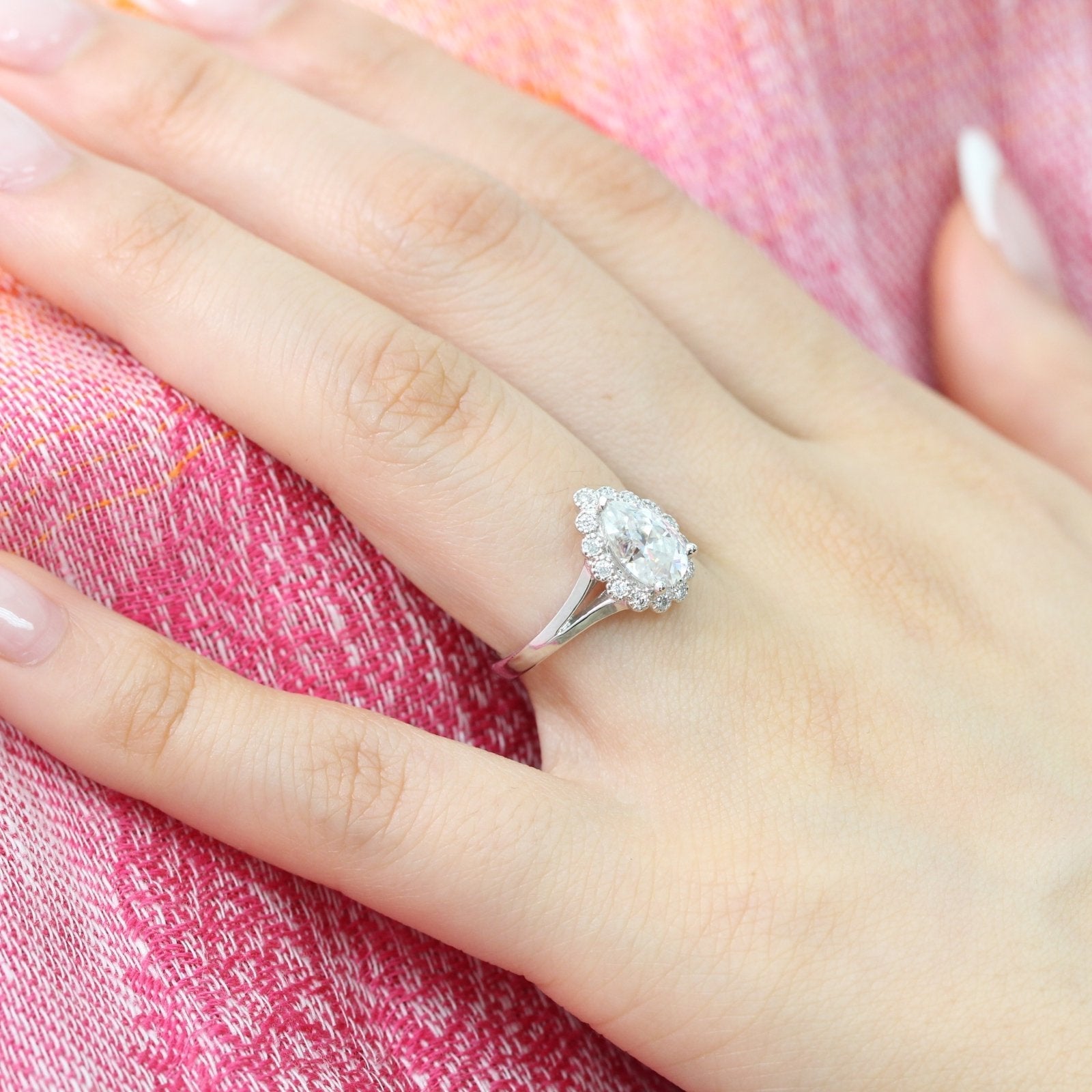Split Shank Diamond Ring