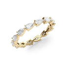 Pear Diamond Eternity Band