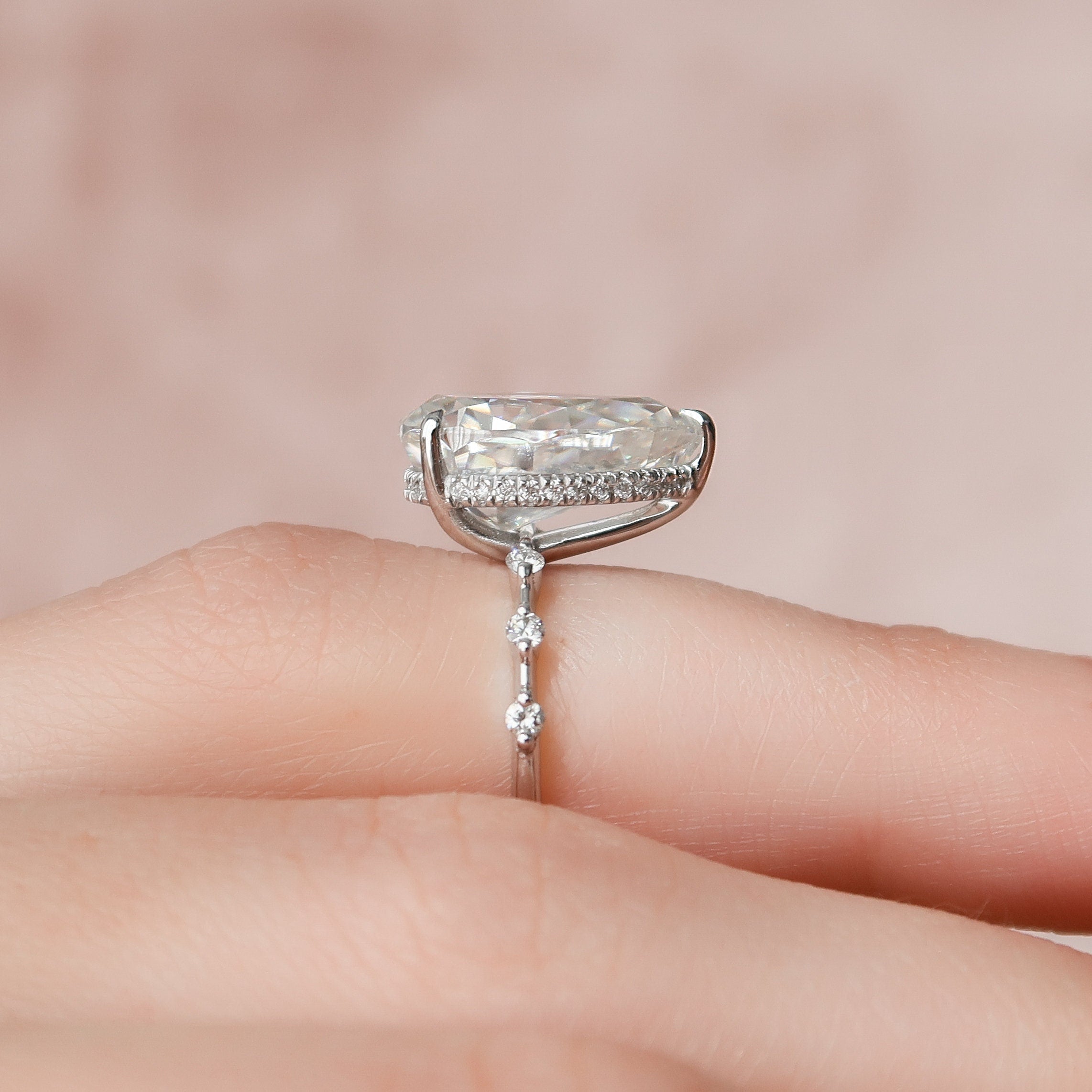 Moissanite Diamond Ring