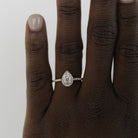 Pear Halo Engagement Ring