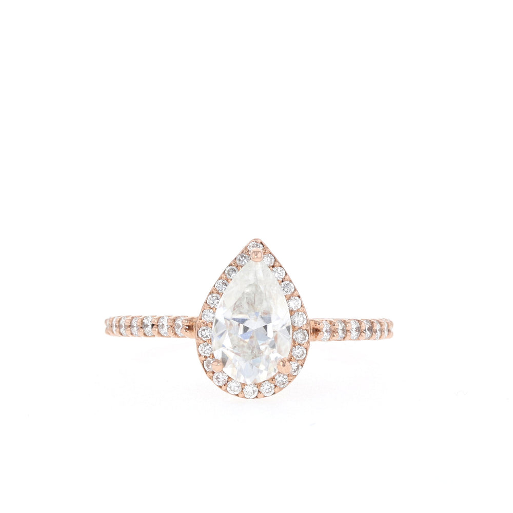 Pear Diamond Alternative Ring