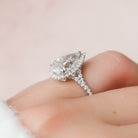 Solid Gold Moissanite Ring