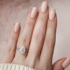 Hidden Halo Moissanite Ring