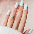 Pear Cut Moissanite Engagement Ring