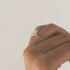 Pavé Moissanite Engagement Ring