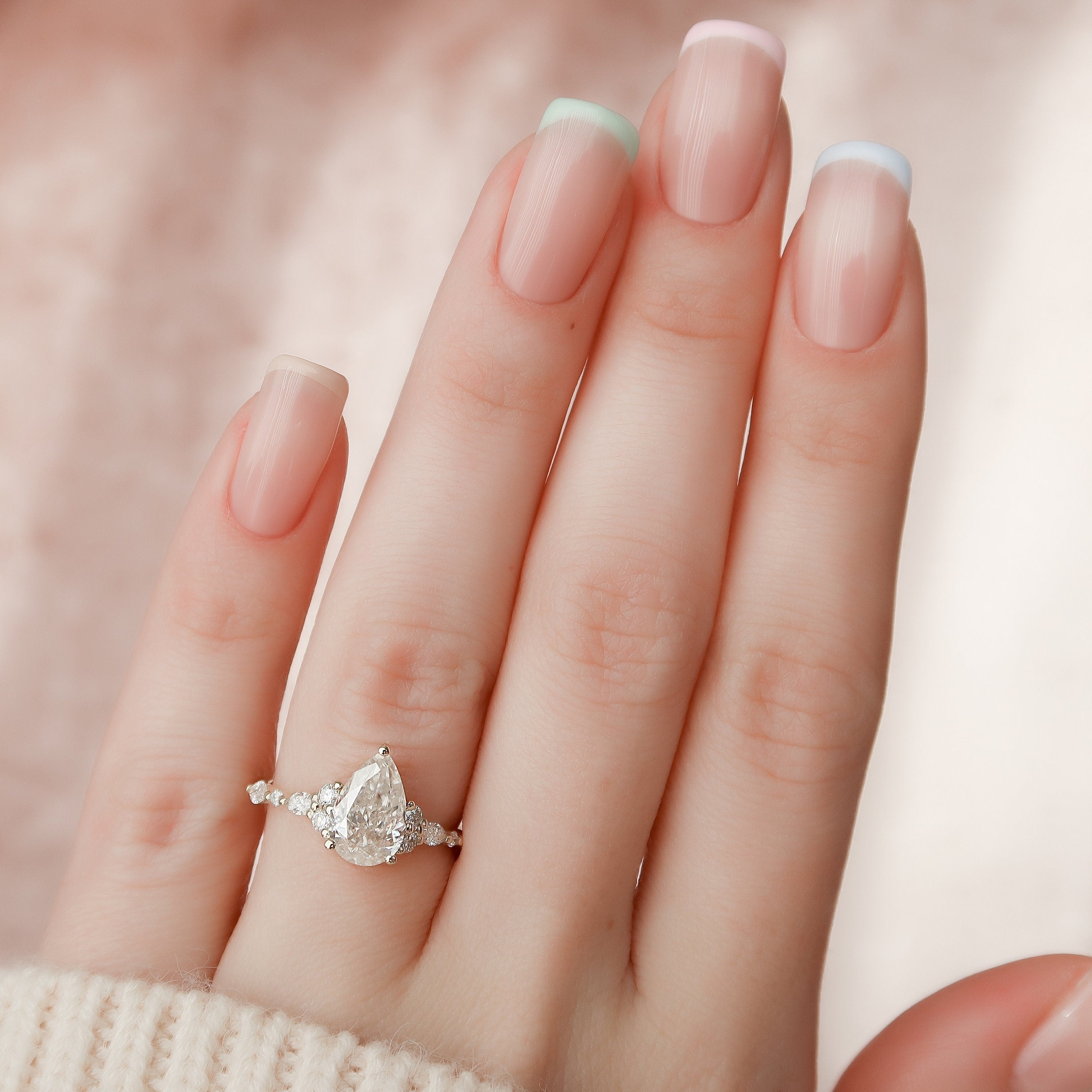 Pear Proposal Ring