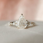 Moissanite Diamond Cluster Ring