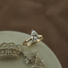 Pear Diamond Alternative Ring