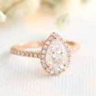 Pear Shaped Diamond Ring