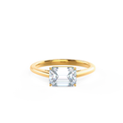 Modern Emerald Cut Ring
