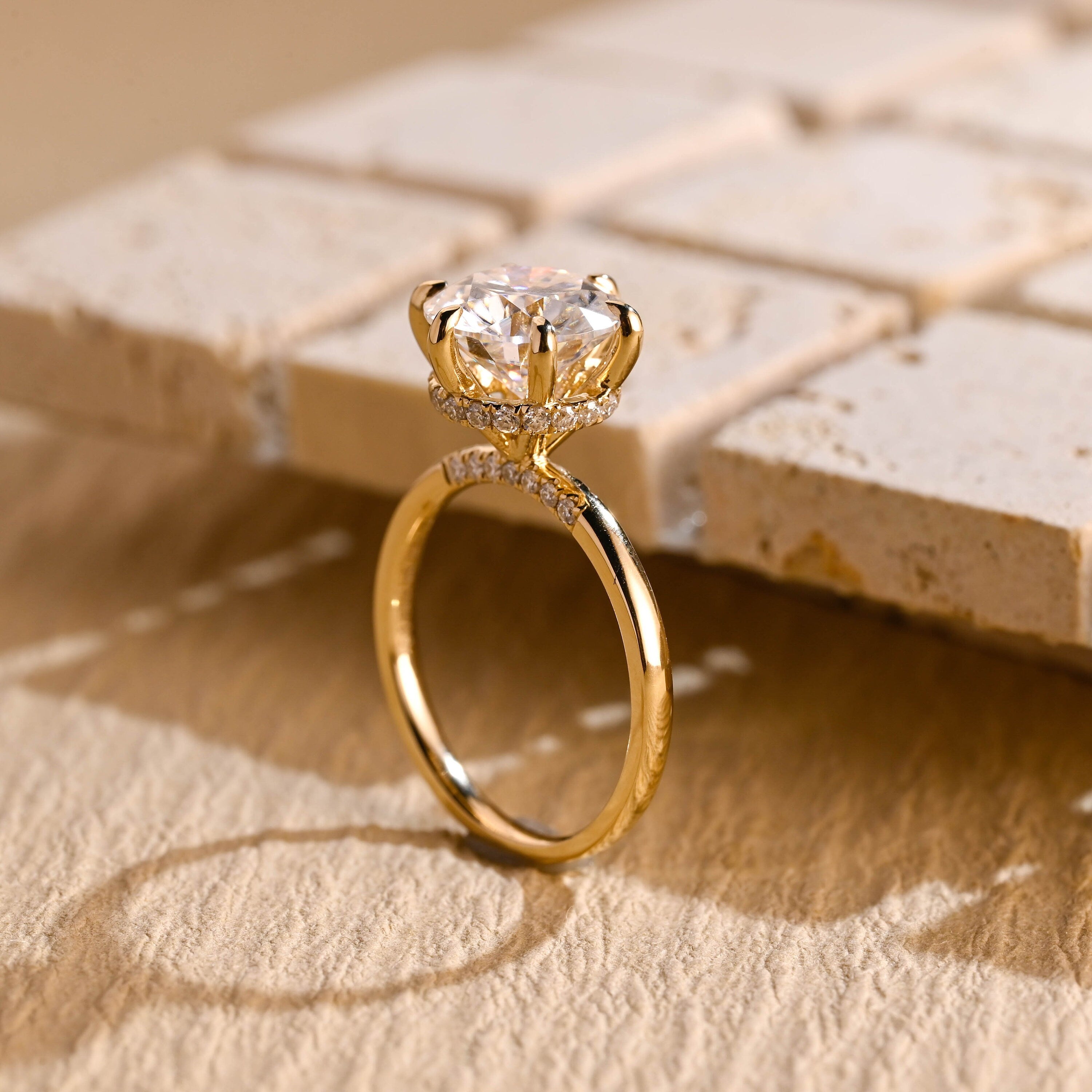 Lab Created Moissanite Ring